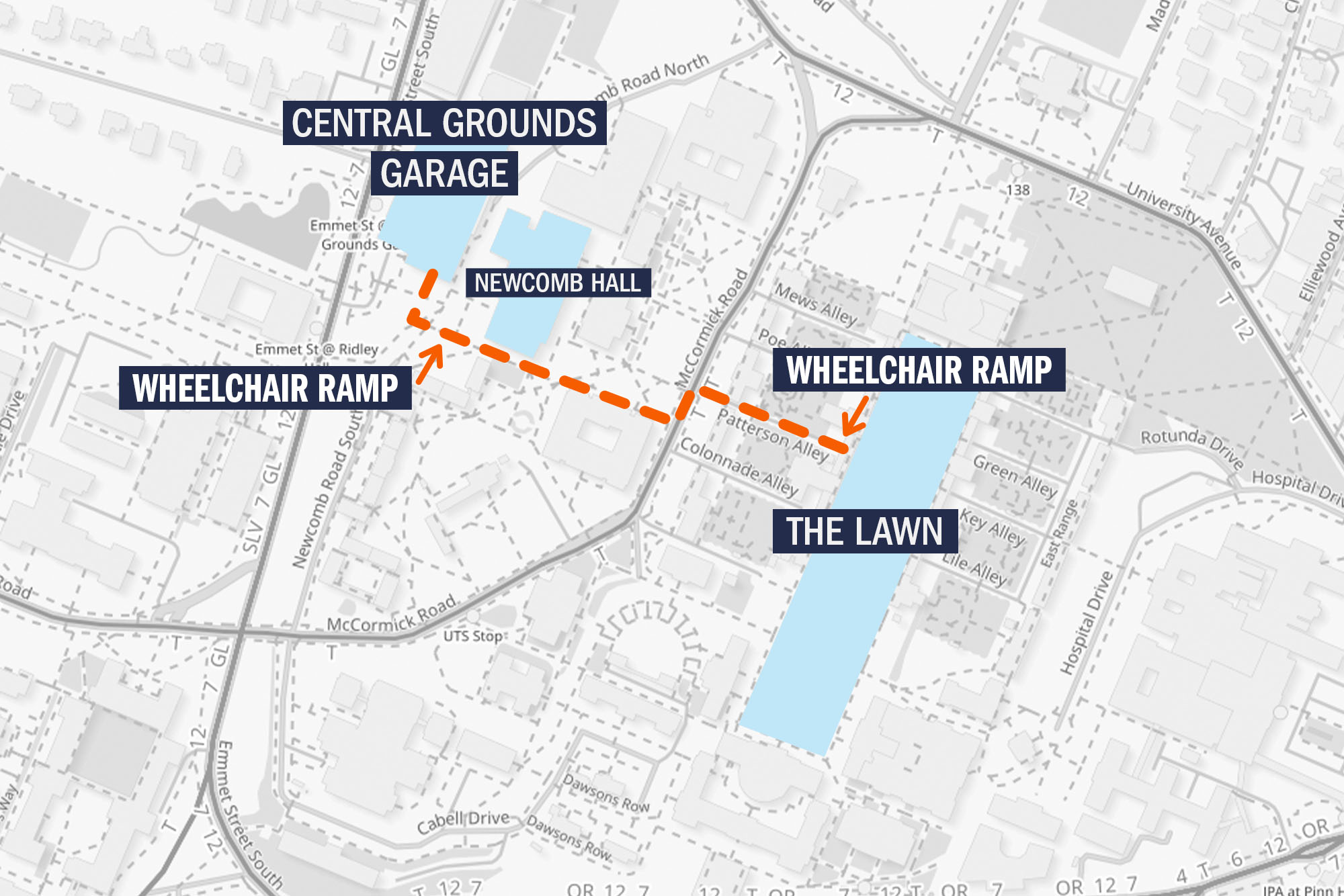 Map of where the ramp is